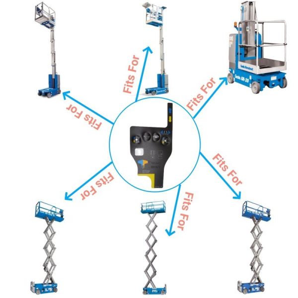 Genie Scissor lift decal control box overlay decal 97772GT 97772 Compatible for Genie GR-12 GR-15 GR-20 GS-1530