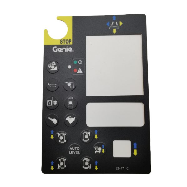 Platform Control Panel Decal 82417GT for Genie GS-2668 RT GS-3268 RT Genie Parts