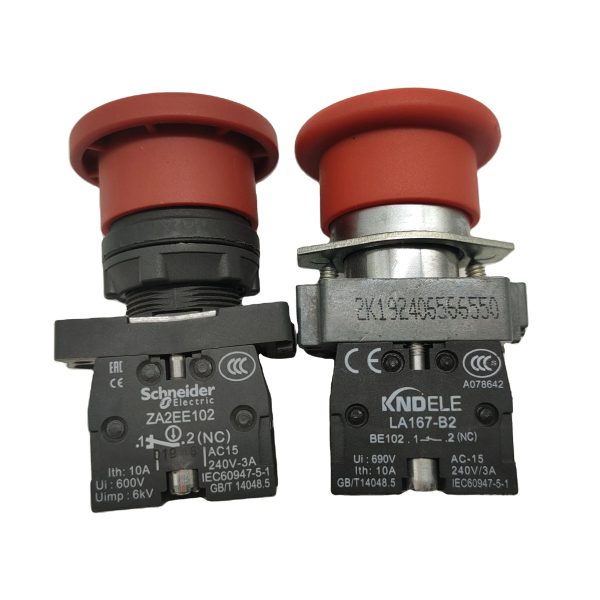 40mm Mushroom Head Emergency Stop Switch with ZA2EE102 Single contact block